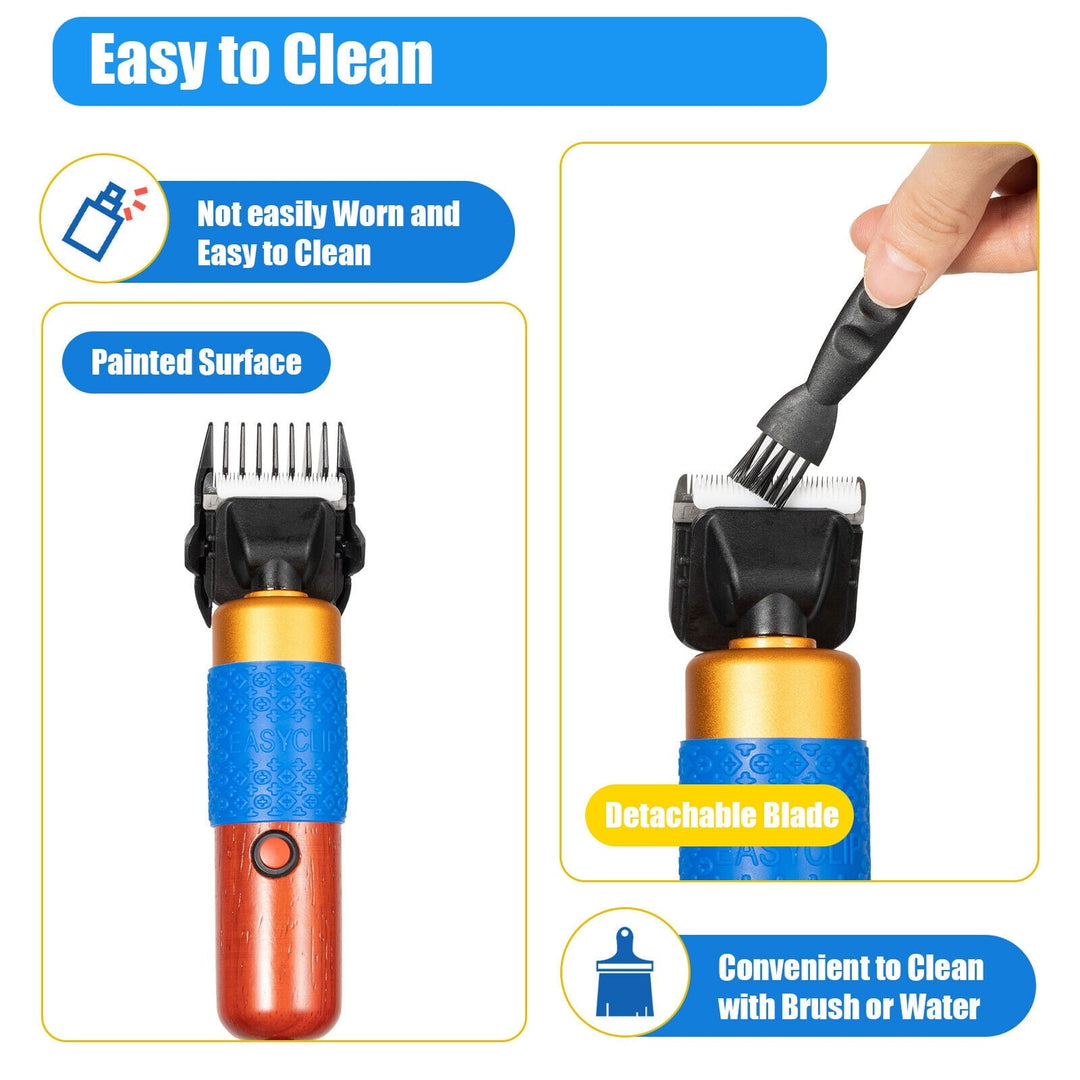 36W Electric Pet Clipper,Quiet & Safe,2000-6600rpm,Dual Blades,9.4ft Cord,Ideal for Multiple Pets & Carpets