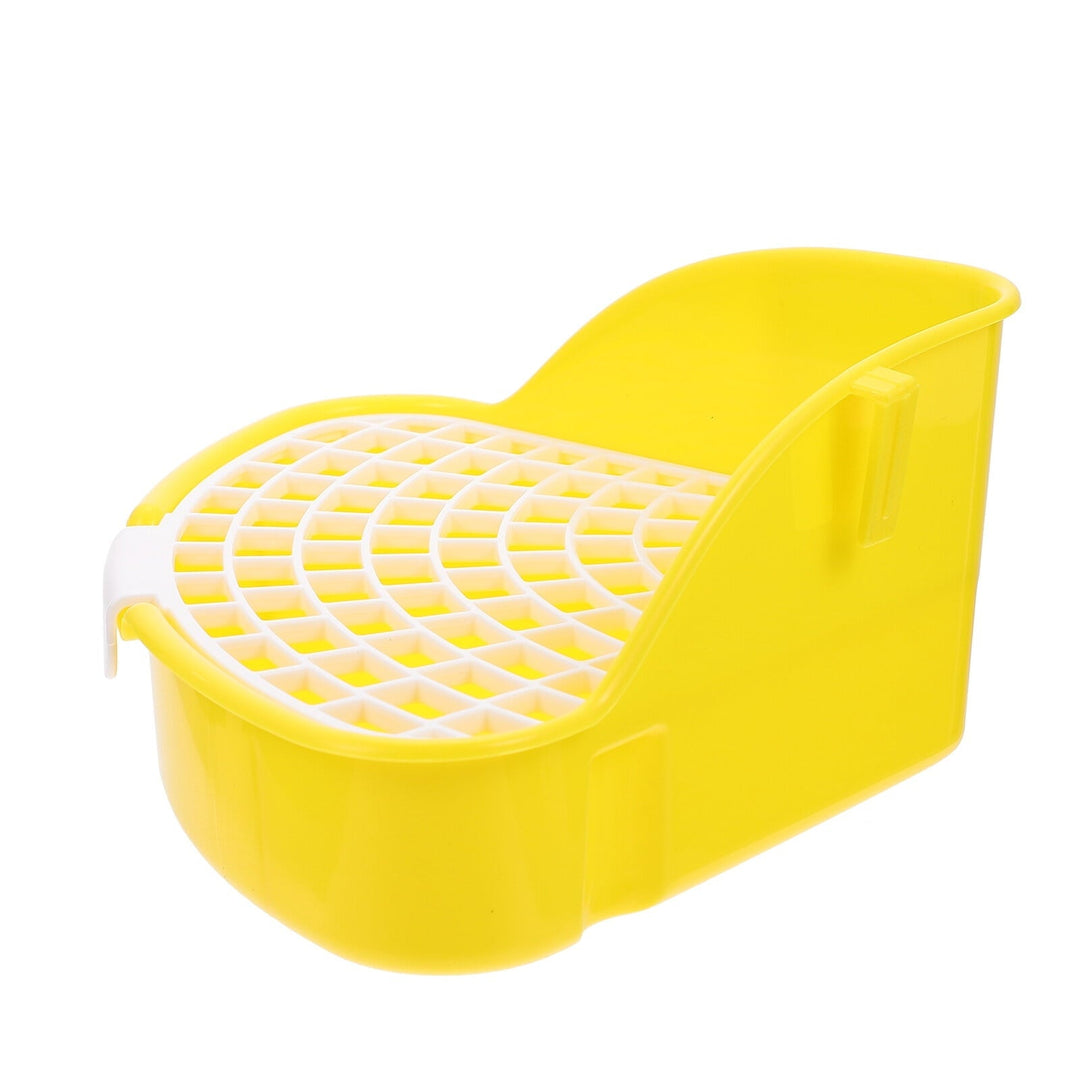 Kesenlong Rabbit Potty Bunny Litter Box Pet Toilet Triangle Potty Trainer Corner Litter Bedding Box