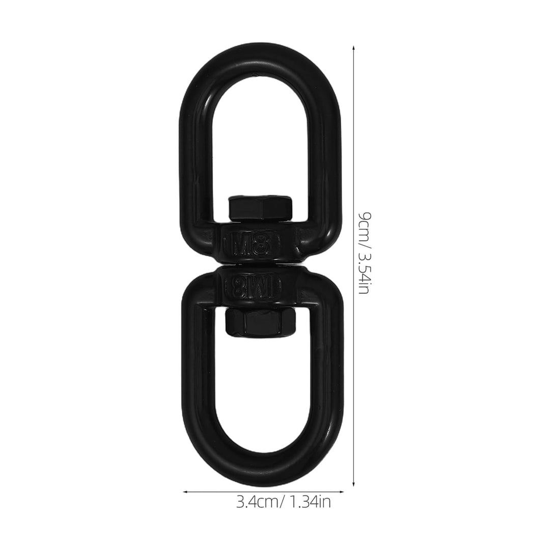 NICEXMAS Swivel Eye Hook Black For Porch Swing Chain Heavy Duty 1Pcs