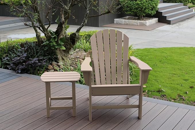 NewTechWood St Charles Antique Plastic Outdoor Side Patio Table