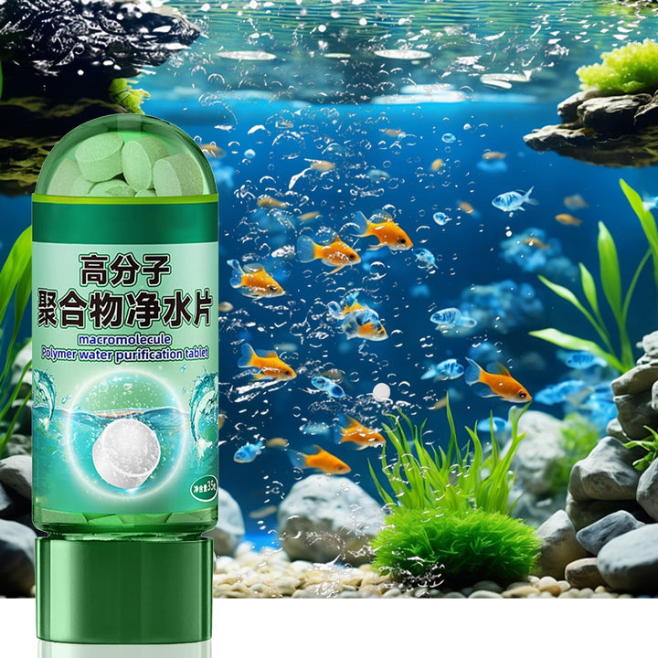 Cadorn High - Quality Polymer Water Purification Tablets for Fish Tank - Water Quality Purification, Softening & Deodorization