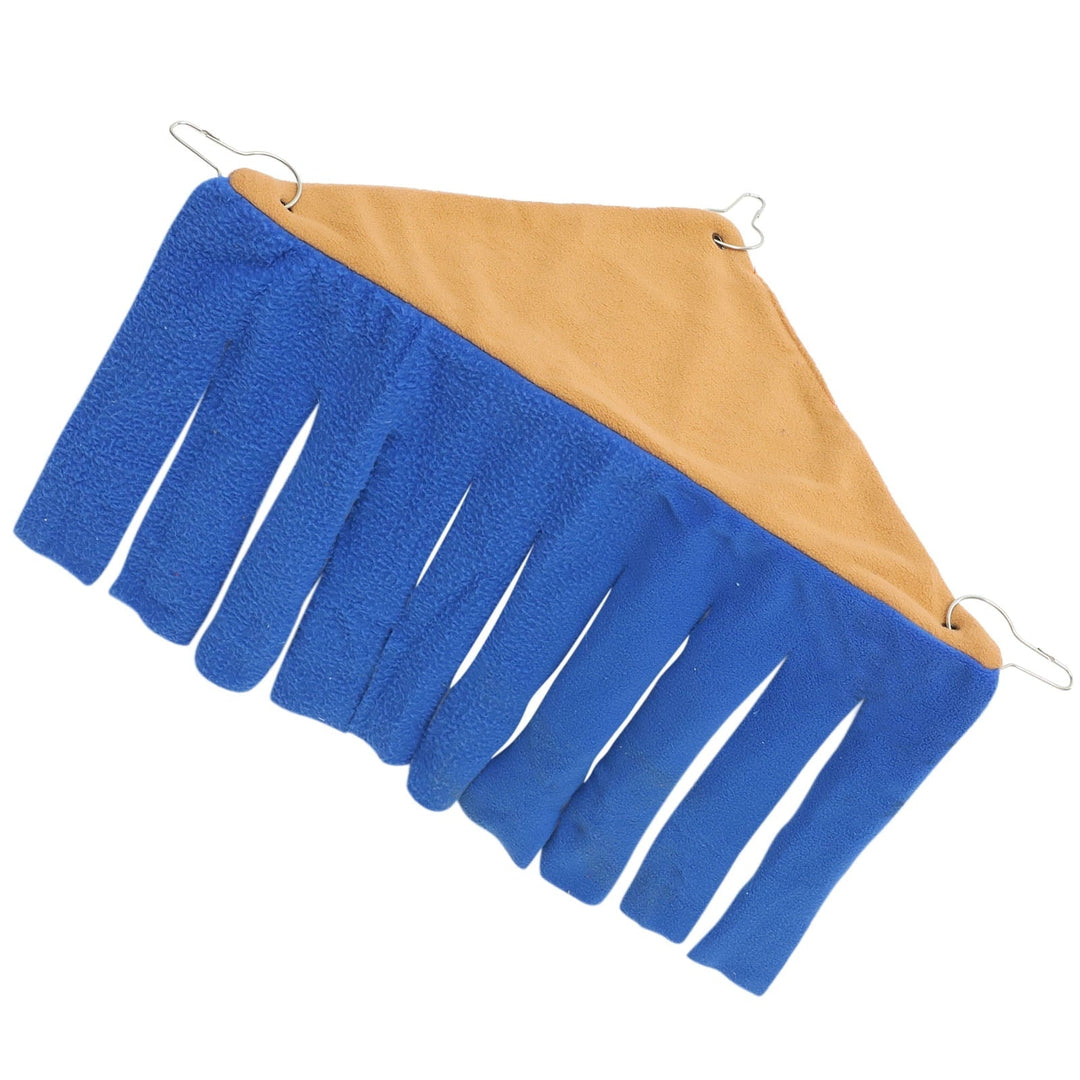 FUTUREORYY Hideaway For Hamster Bunny Corner Hammock Navy Blue 1 Set 12x11.6x10.8in