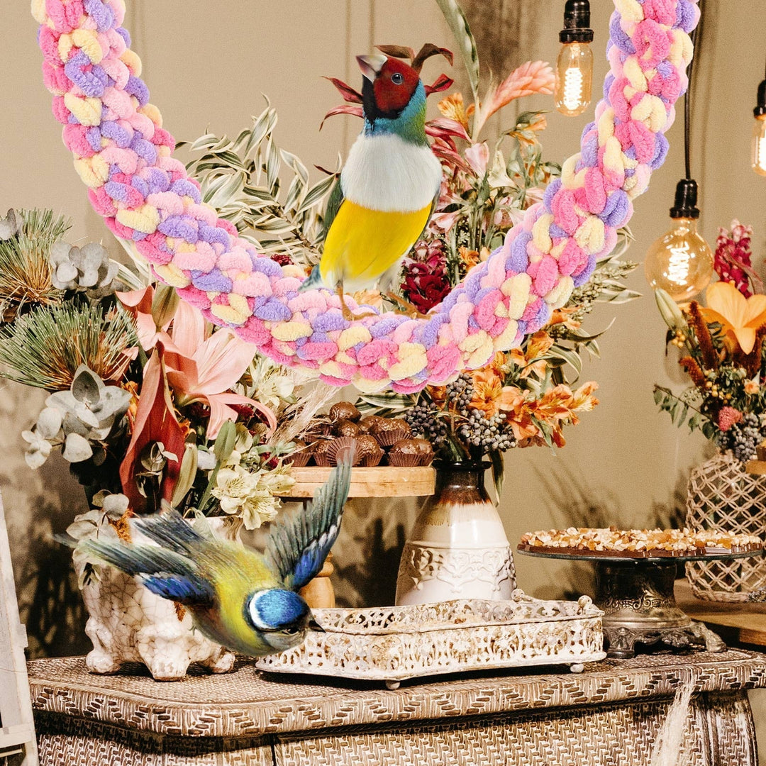 Eease Sugar Glider Climbing Vines Toy Hanging Snuggle Swing Cage Toy for Small Pets