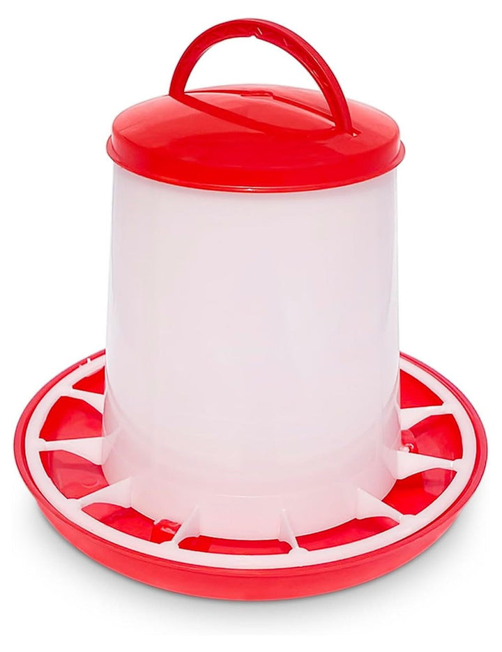 Chicken Waterer and Feeder Set | 1.5 Gallon Poultry Drinker and 11 Pound Feeder Combo | For Chickens, , Turkeys, Ducklings, Quail, Baby Chicks and More