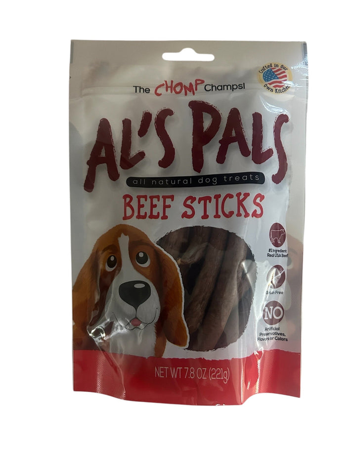 Al's Pal All Natural Dog Treats Bundle - Al's Pals Chicken Sticks 7.8 oz, Al's Pals Beef Sticks 7.8 oz, Al's Pals Pork Sticks 7.8 oz, bundled with Eselect Bag Clip