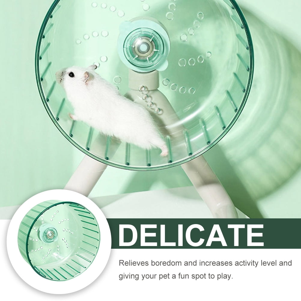 Toyandona Small Animal Exercise Wheels Light Green ABS Resin 1Set 4.7x2.0in