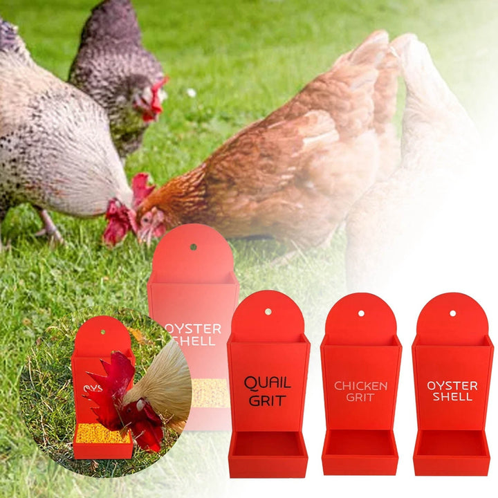 Chicken Grit Feeder, 2025 New Oyster Shell for Chickens, Hanging Chicken Feeder Trough, No Waste Design, Precision Nutrition, Chicken Coop Accessories