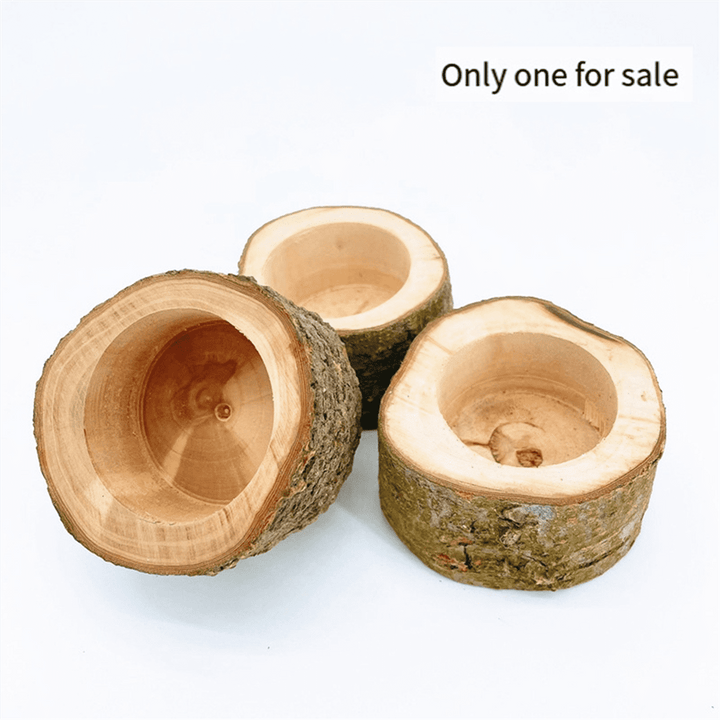Pet Hamster Wooden Food Bowl Hamster Squirrel Food Bowl
