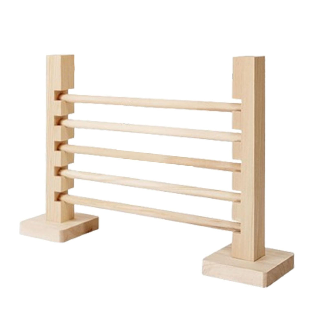 FITYLE Rabbit Jump Bar Wooden Toy Indoor Outdoor, Interactive, Jump Hurdle Bar, Adjustable Height for Pet Rabbit Bunny Jump Training