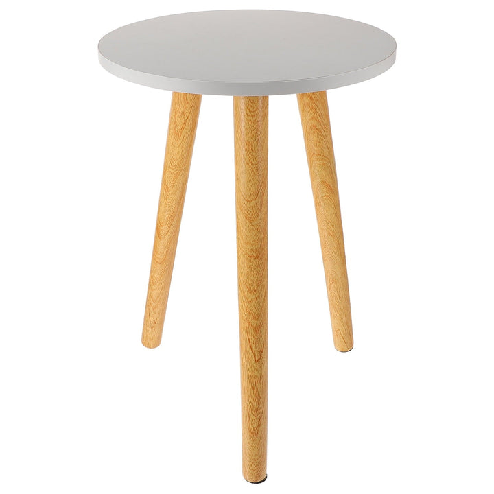 Raindrops 1Pack Round Tea Table White Dense Board Storage for Living Room Nordic Style