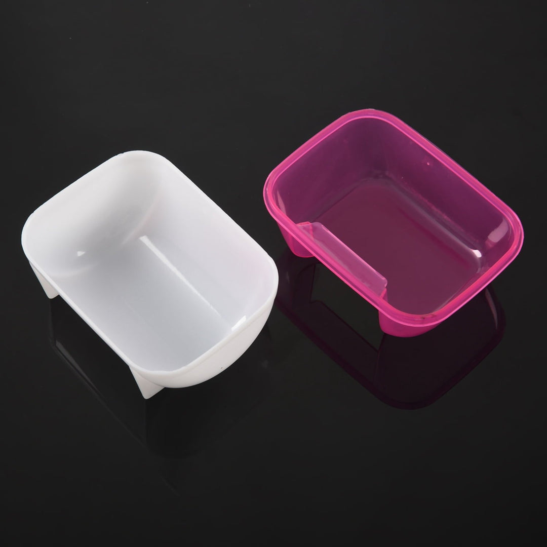 2 Pcs Hamster Supplies: 1 Pcs Pink White Small Hamster Bathing Sand Cage Pet Bathroom 10 X 7 X 7Cm & Pet Jogging Hamster Mouse Mice Small Exercise Toy Running Spinner Sports Wheel