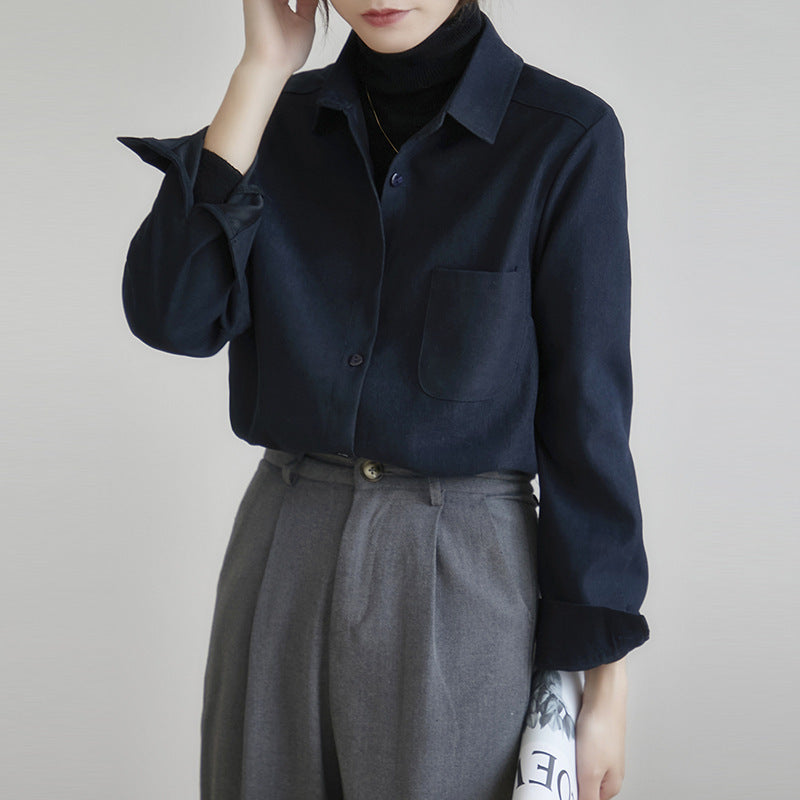 New Autumn And Winter Bandage Dress Shirt For Women