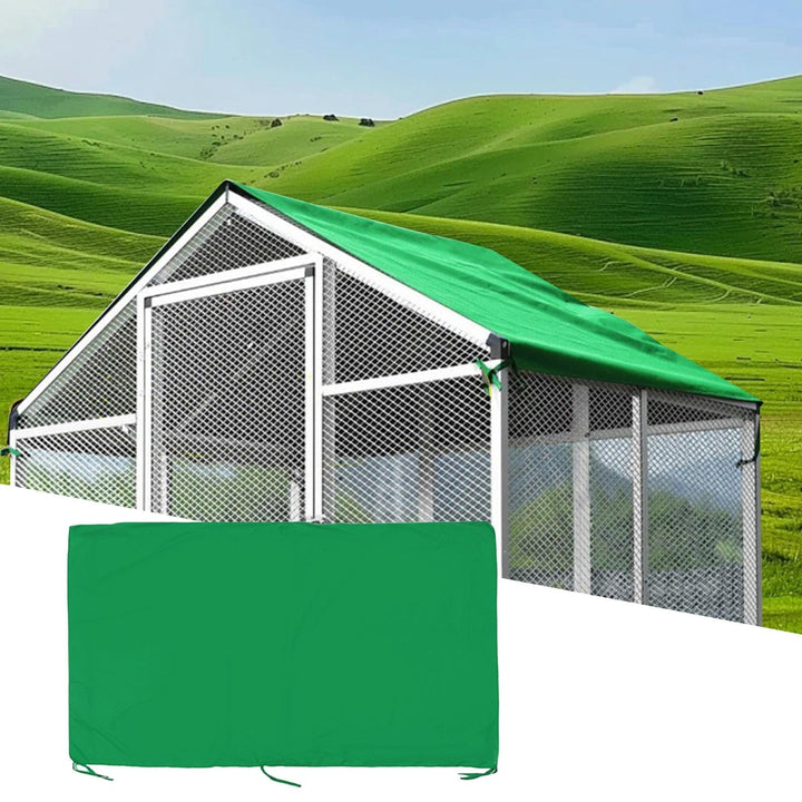 TOOYFUL Chicken Coop Cover Canopy, Dustproof Chicken Cage Cover, Easy to Install Waterproof Cover Shade Cloth for Outdoor