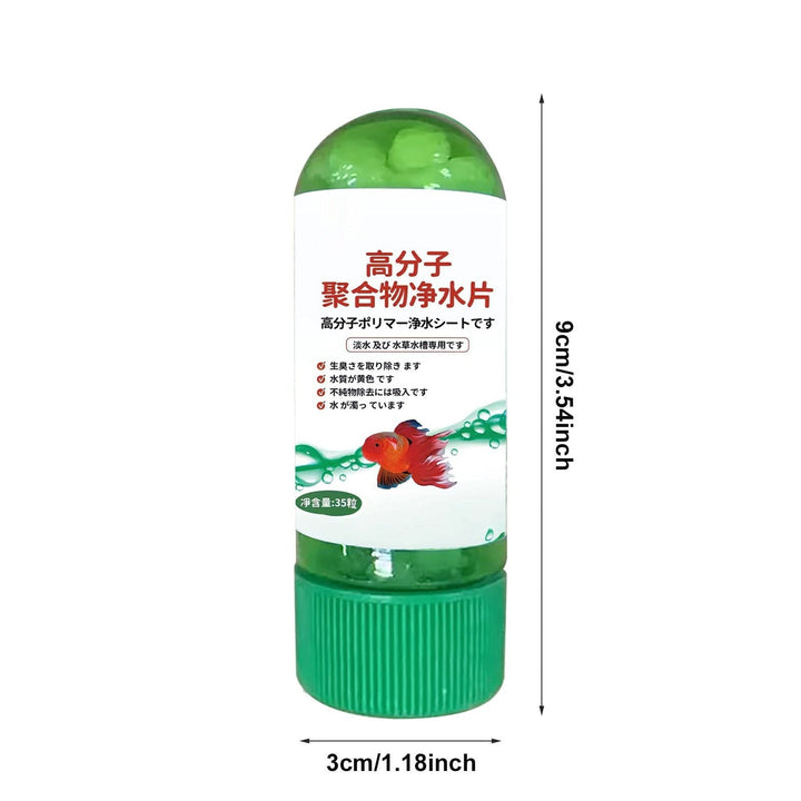3 Packs Powerful Aquarium Water Purification Tablet,Portable Aqua Water Purification Tablets,Aqua Safe for Fish Tank,Remove All Kinds Of Turbidity From Fish Tank Water（105Pcs）