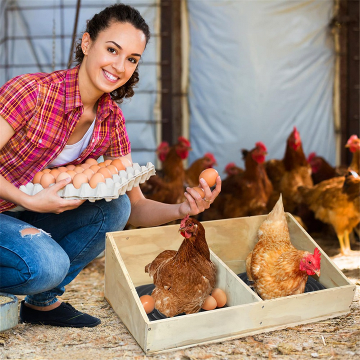 8 Pack Washable Chicken Nesting Pads for Laying Eggs, Nesting Box Liners for Chicken Coop Reusable Chicken Litter Black