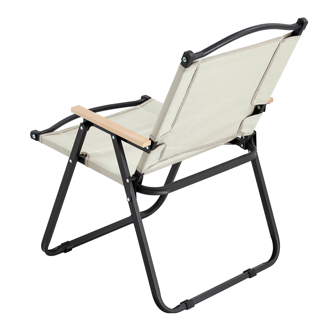 Outdoor Folding Chair for Camping, Picnics, Beach, Backyard, BBQ, Party, Patio, Beige