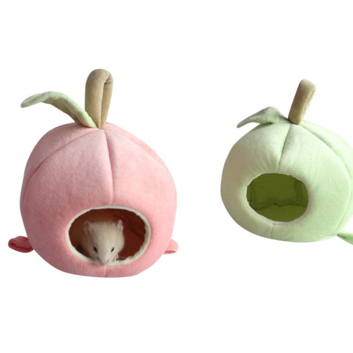 RoamHome Pet Warm Winter House Closed Pet Nest for Mice Hamster Rabbit Small Animal Thermal Cage Household All-Season Small Animals Cage (Pink)