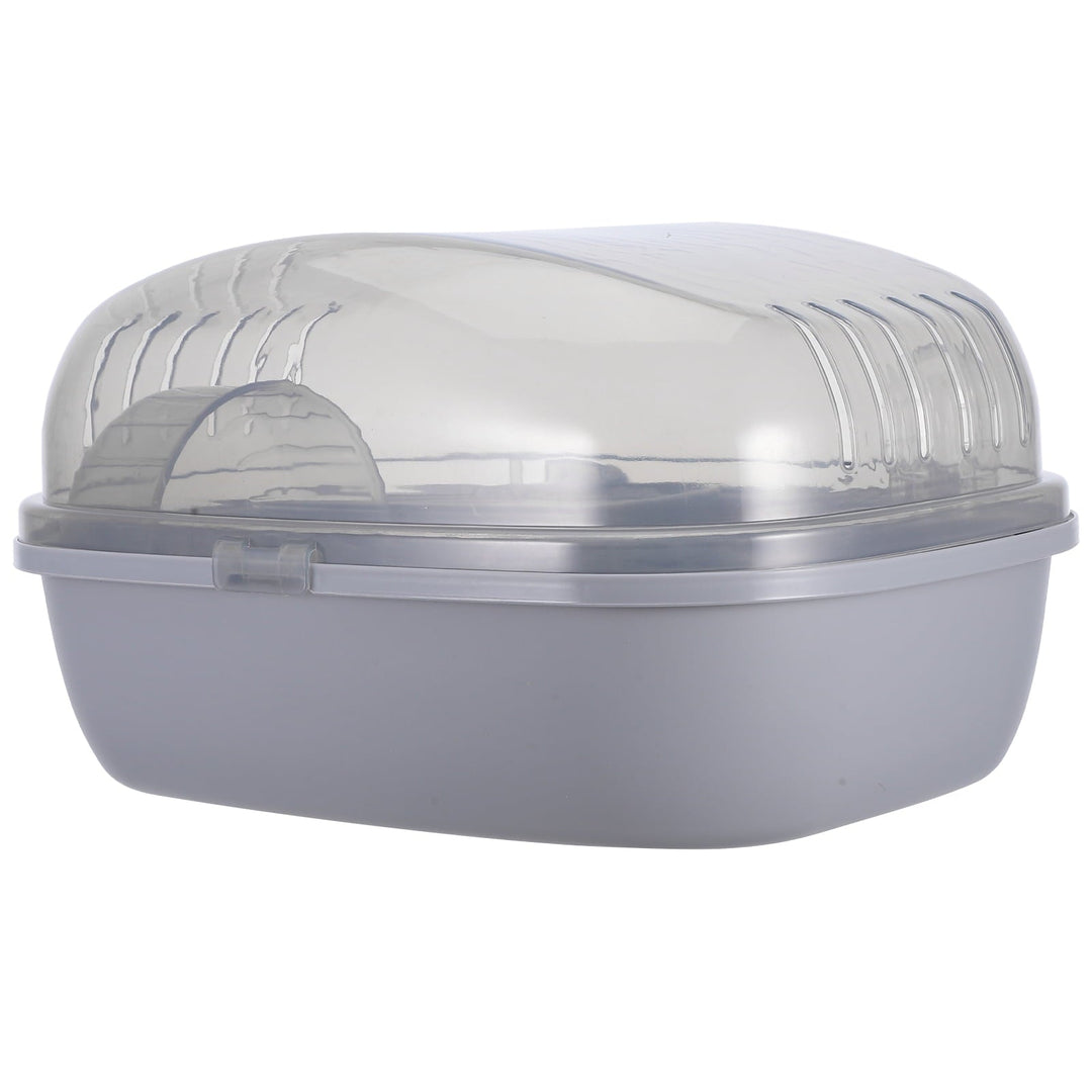 Masteelf Portable Hamster Carrier Cage in Grey Made of ABS for Indoor Home Use and Small Pets Storage