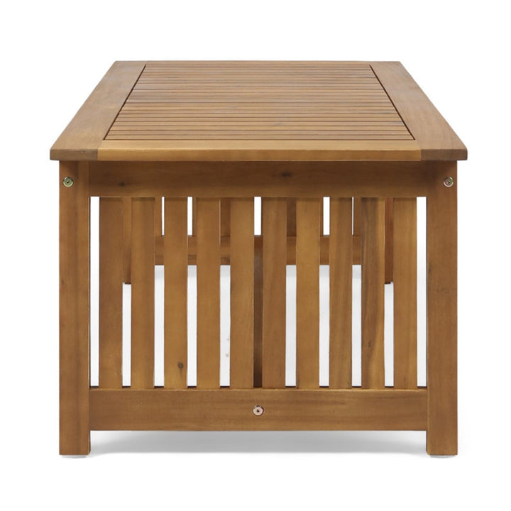 Acacia Outdoor Coffee Table, Handcrafted 40" Long Patio