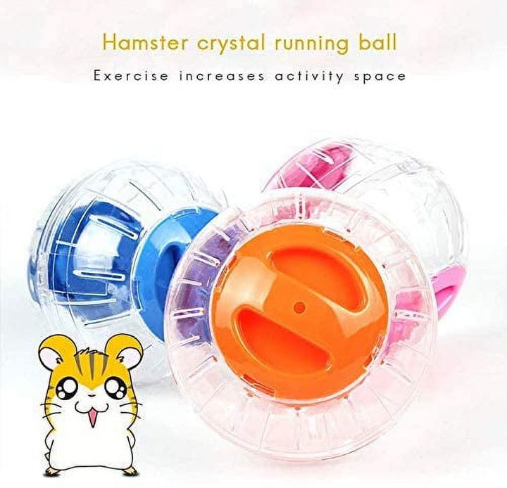 Laegsmetg 12cm Boule Gym pour Hamsters et Souris en Plastique - Transparent Jouet Amusant Balle d'exercice pour Hamster Nain