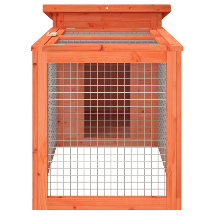 vidaXL Rabbit Hutch Brown 39.6"x21.3"x21.7" Solid Wood Pine