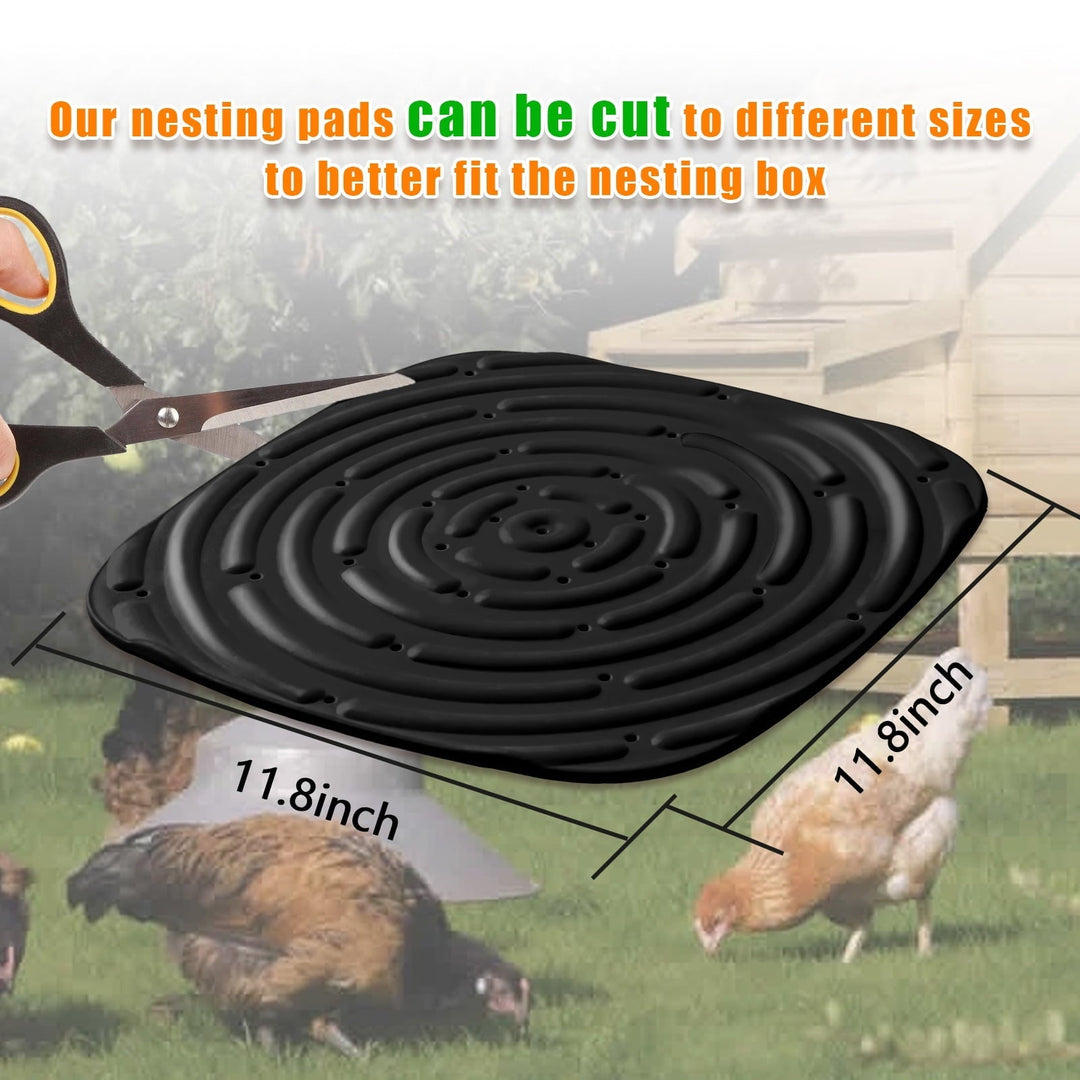 Rechale 8 Pack Washable Chicken Nesting Pads for Laying Eggs, Nesting Pads for Chicken Coop, Nesting Box Pads for Chickens, Durable Chicken Bedding for Coop, Poultry Nest Box Pads for Chickens