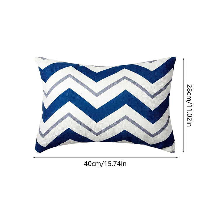 RKZDSR Waterproof Outdoor Chaise Lounge Headrest Cushion Cover - Striped Pillow for Patio & Garden, Comfortable & Stylish Cushion Insert Included