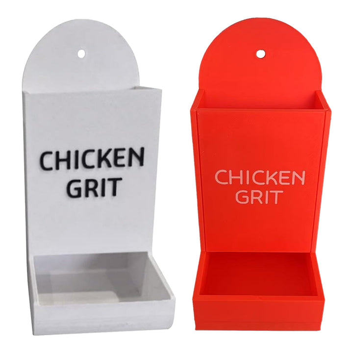 BULLPAW 2Pcs Chicken Oyster Shell Feeder 3D Printed Dual Purpose Hanging Chicken Feeder Trough Precision Nutrition Gravities Poultry Feeder Coop Accessories