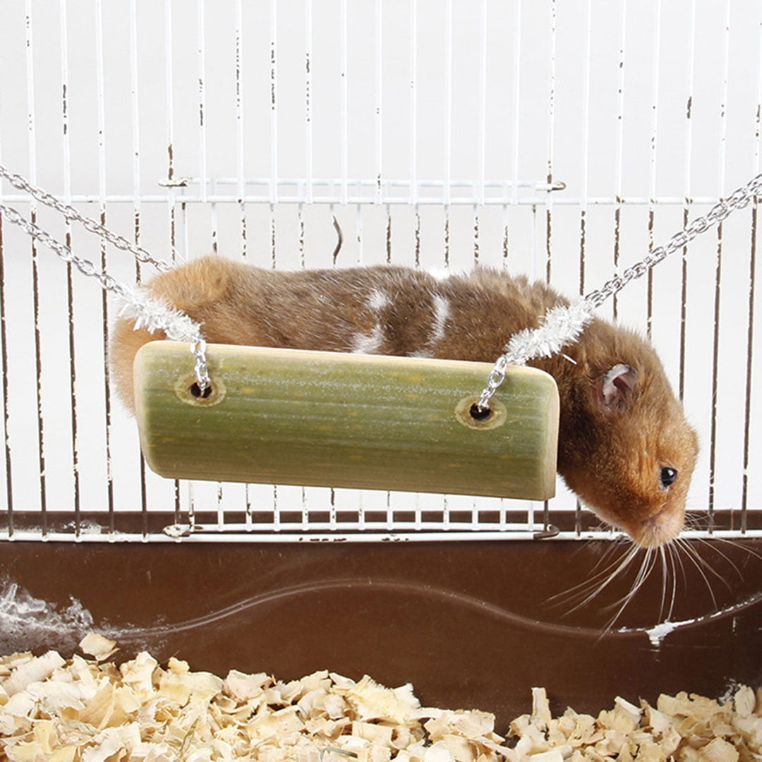 Niceauty Swing Bed For Small Pets Hanging With Iron Chain For Hamsters And Other Small Accessories