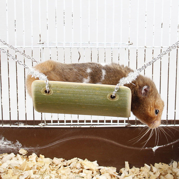 Niceauty Swing Bed For Small Pets Hanging With Iron Chain For Hamsters And Other Small Accessories