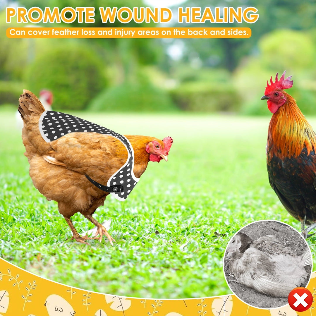 LINFANG 3Pcs Chicken Saddle Easy to Wear Hen Saddle with Adjustable Straps Wear Resistant Chicken Protector Saddle Breathable Hen Saddle Apron Practical for Hens Chicken