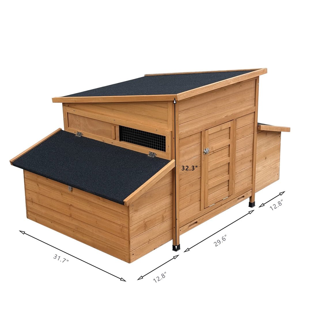 Large Wood Chicken Coop Backyard Hen House 4-6 Chickens