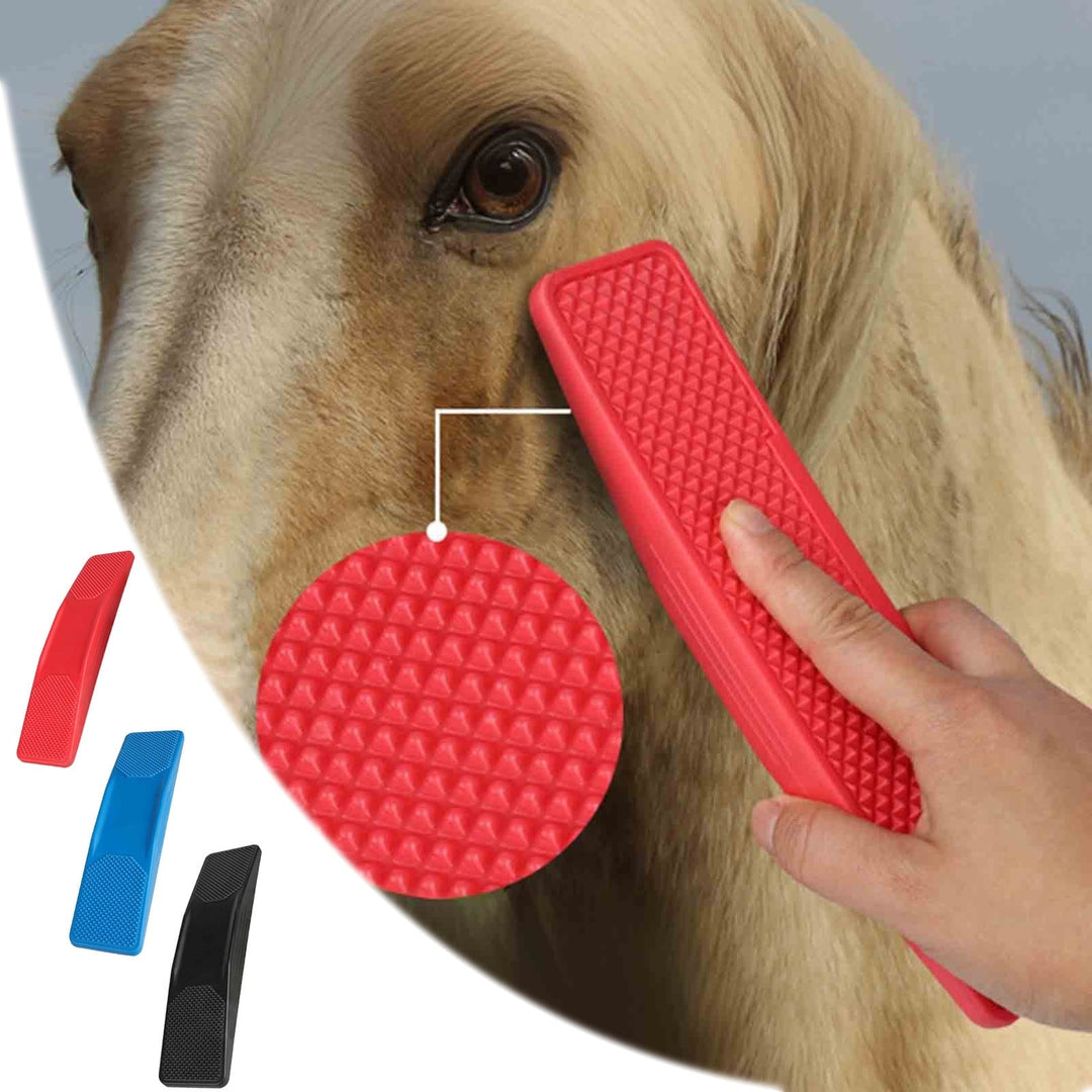 Soft Silicone Horse Grooming Brush, Horse Bath Brush, Removes Dead Skin Keeps Coat , Equestrian Tool, Rubber Shampoo Soothing Comb Scrubber for Horse Massaging Random Color