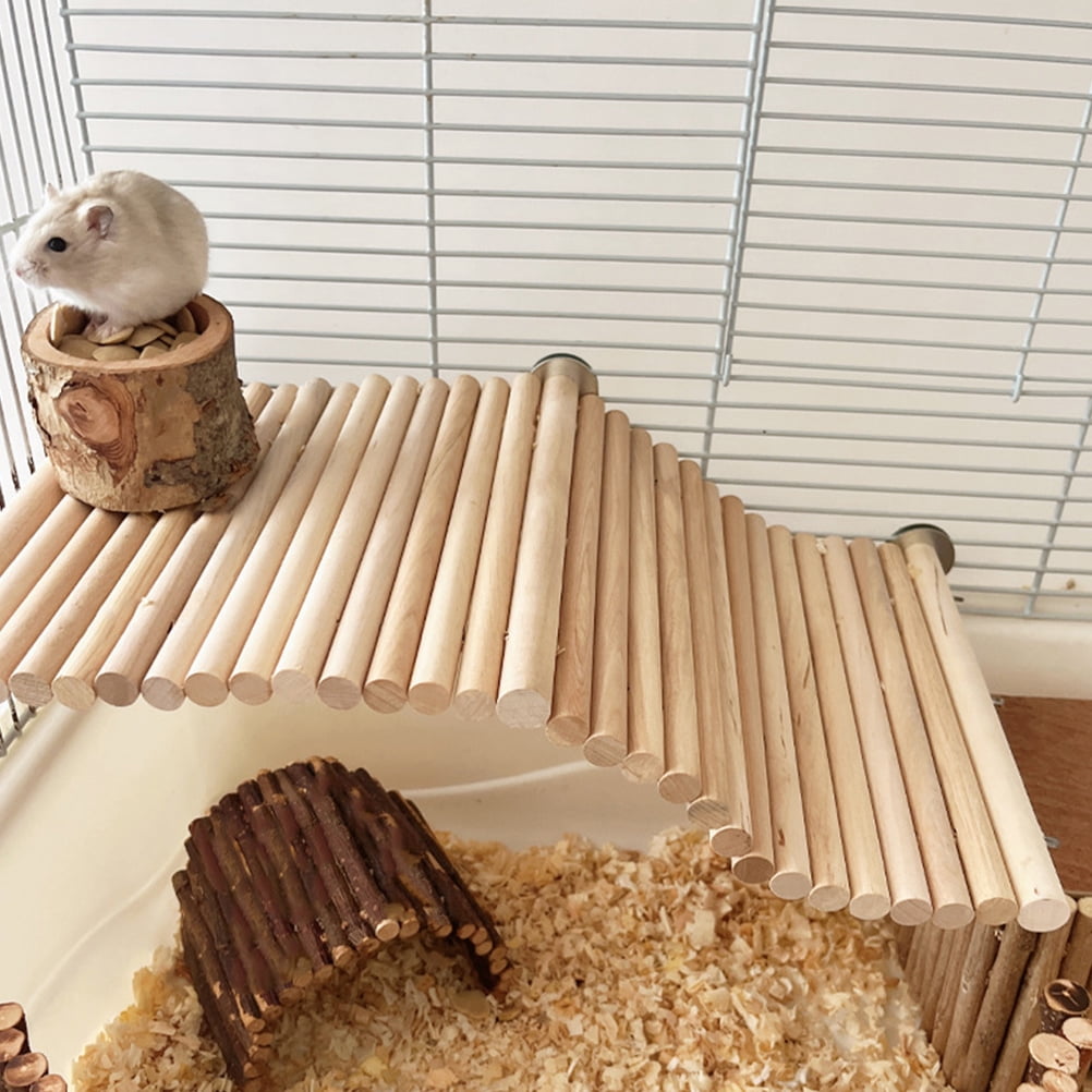 Hamster Cage Platform Wood Chinchilla Ledges & Platforms for Guinea Pig & More