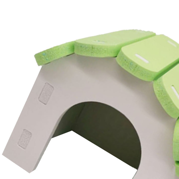 Durable Hamster & Mouse House for Furry Friends Green Small Animal Hideaway