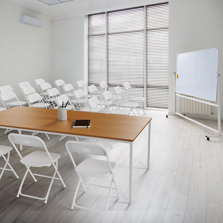 Matladin 10-Pack Folding Chairs, Heavy-Duty, Stackable Seating for Any Occasion, 350lb Capacity, White