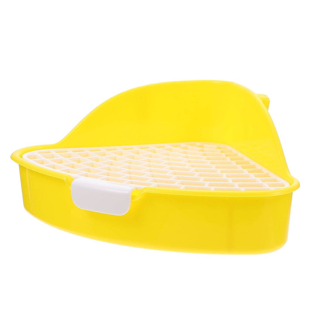 Kesenlong Rabbit Potty Bunny Litter Box Pet Toilet Triangle Potty Trainer Corner Litter Bedding Box