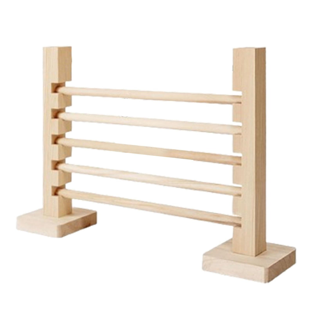 FITYLE Rabbit Jump Bar Wooden Toy Indoor Outdoor, Interactive, Jump Hurdle Bar, Adjustable Height for Pet Rabbit Bunny Jump Training