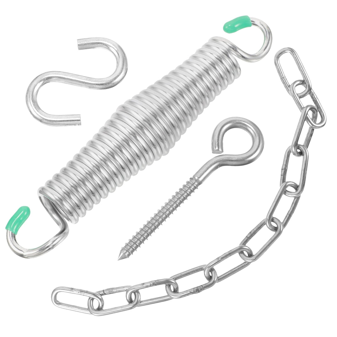 Nestingho 1Set Galvanized Iron Hammock Spring Kit For Hanging Chairs Plants Punching Bags Outdoor Supply Swing Fixing
