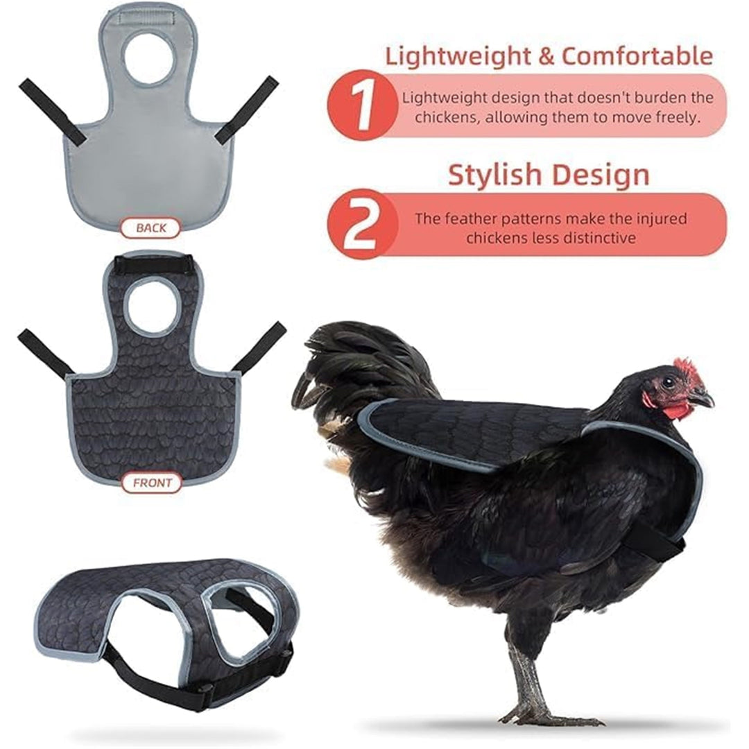 UOSIA 2Pcs Chicken Saddles for hens, Chicken Apron Back Protector for Hens
