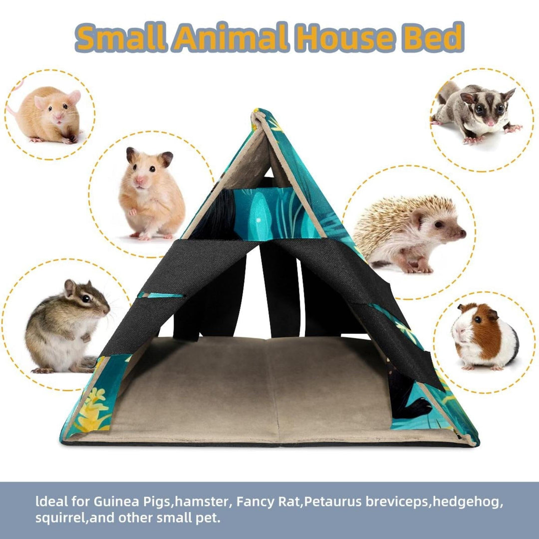 Platypus Luxurious Dutch Flannelette Hamster House with PP Board Support - Washable, Durable - 21.5x30.5x26 cm / 8.5x12x10.2 in dimensions