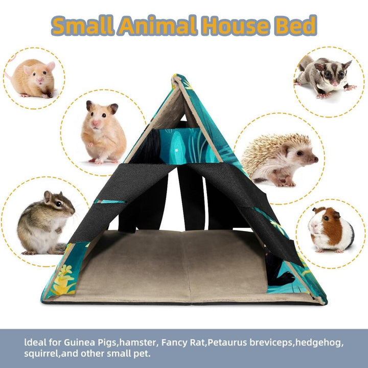 Platypus Luxurious Dutch Flannelette Hamster House with PP Board Support - Washable, Durable - 21.5x30.5x26 cm / 8.5x12x10.2 in dimensions