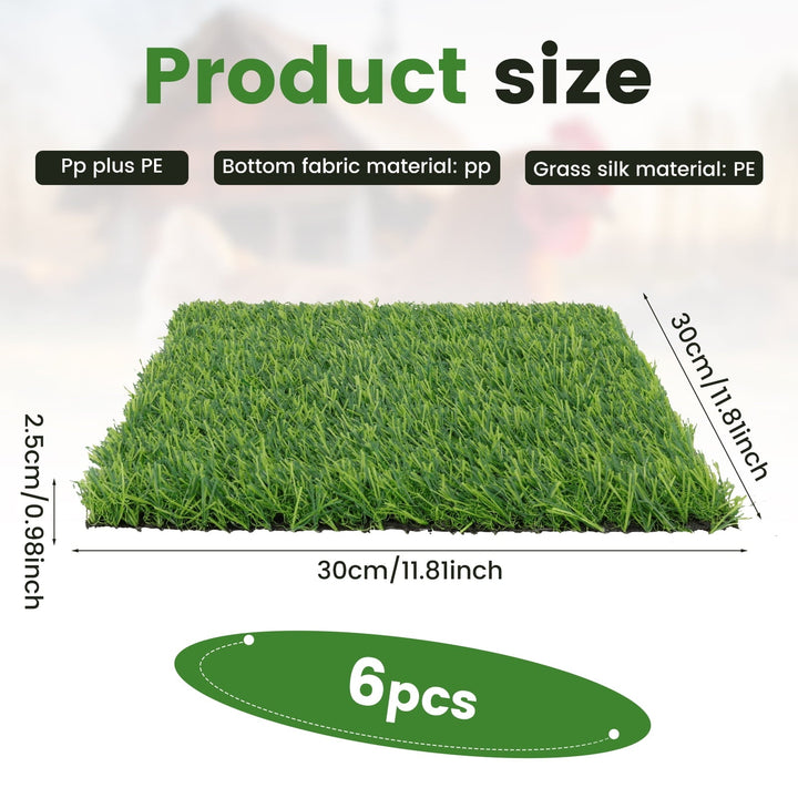 LINFANG 6Pcs Chicken Nesting Pads 12inch Reusable Chicken Laying Pads Nonslip Hen Bedding Mats Hen Coop Nest Liners Poultry Supplies for Laying Eggs