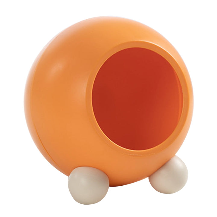 Gong Small Pet Sleep House Chinchillas Warm Nest Hamster Plastic Hideout (Orange)