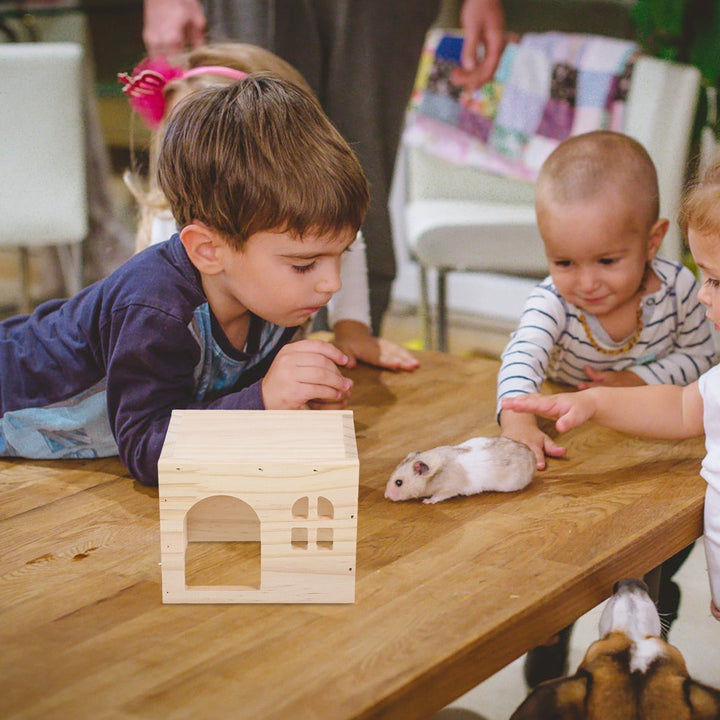 Hamster Hideout House Bunny Toy Rat House Pet Hamster Hiding Spot Mouse Hideouts Chinchilla Toys Rat Hideout