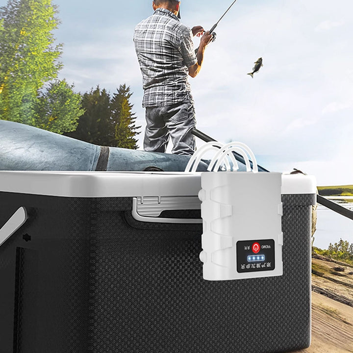 Hot Buy! USB Charging Aerator Pump with Lithium Battery for Fish Farming, Outdoor Use, Aeration System for Pond or Tank, Portable Water Oxygen Pump, Rechargeable Battery Fish Pond Pump