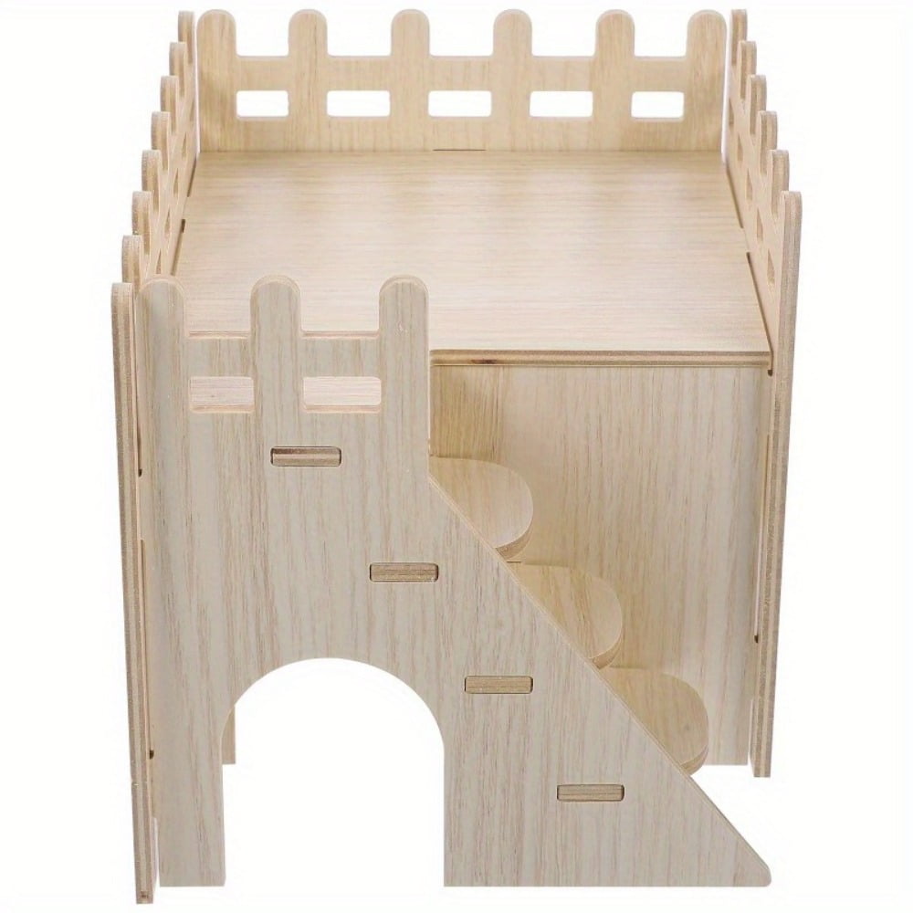 Cage Delicate Hamster House Houses Hideouts Guinea Mouse Supply Wear-resistant Wooden Rat