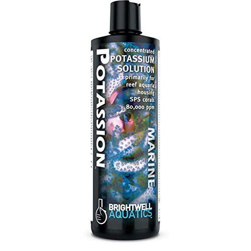 Brightwell Aquatics Potassion - Liquid Potassium Supplement for Marine Reef Fish Aquariums 500-ml