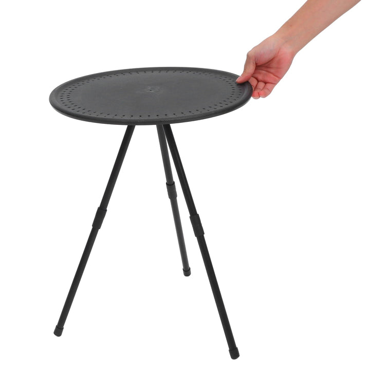 IDEANATEGRATE 1Pack Compact Hiking Table 19.3In Height Adjustable Range for Home Use and Picnics