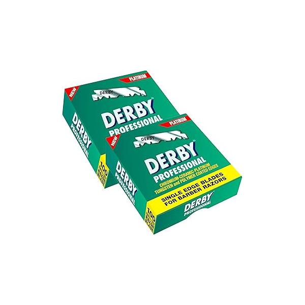 200 "Derby Professional" Single Edge Razor Blades for straight razor